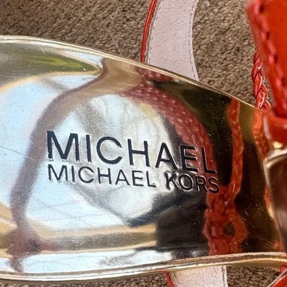 Michael Kors Orange Espadrille Sandals - Picture 11 of 14